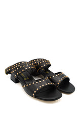 Gaia Shoes 261530 sandali in pelle con borchie