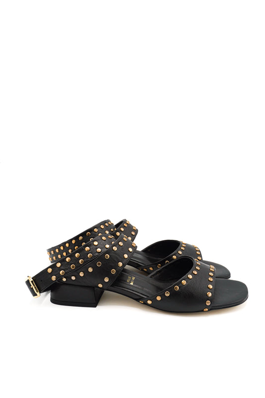 Gaia Shoes 261530 sandali in pelle con borchie