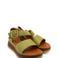 Gaia Shoes 251625 Sandali in pelle con zeppa e cinturino