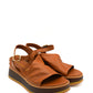 Gaia Shoes 230935 Sandali con zeppa in pelle e cinturino regolabile