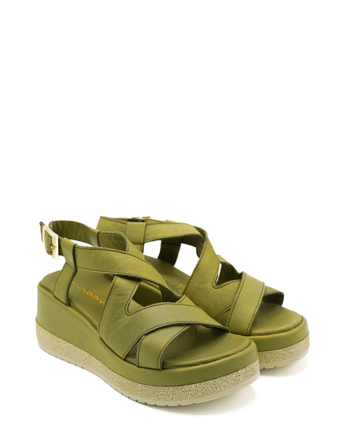 Gaia Shoes 261354 Sandali in pelle con zeppa