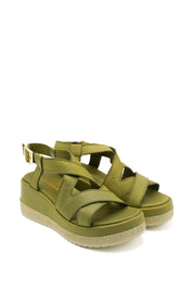 Gaia Shoes 261354 Sandali in pelle con zeppa
