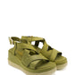 Gaia Shoes 261354 Sandali in pelle con zeppa