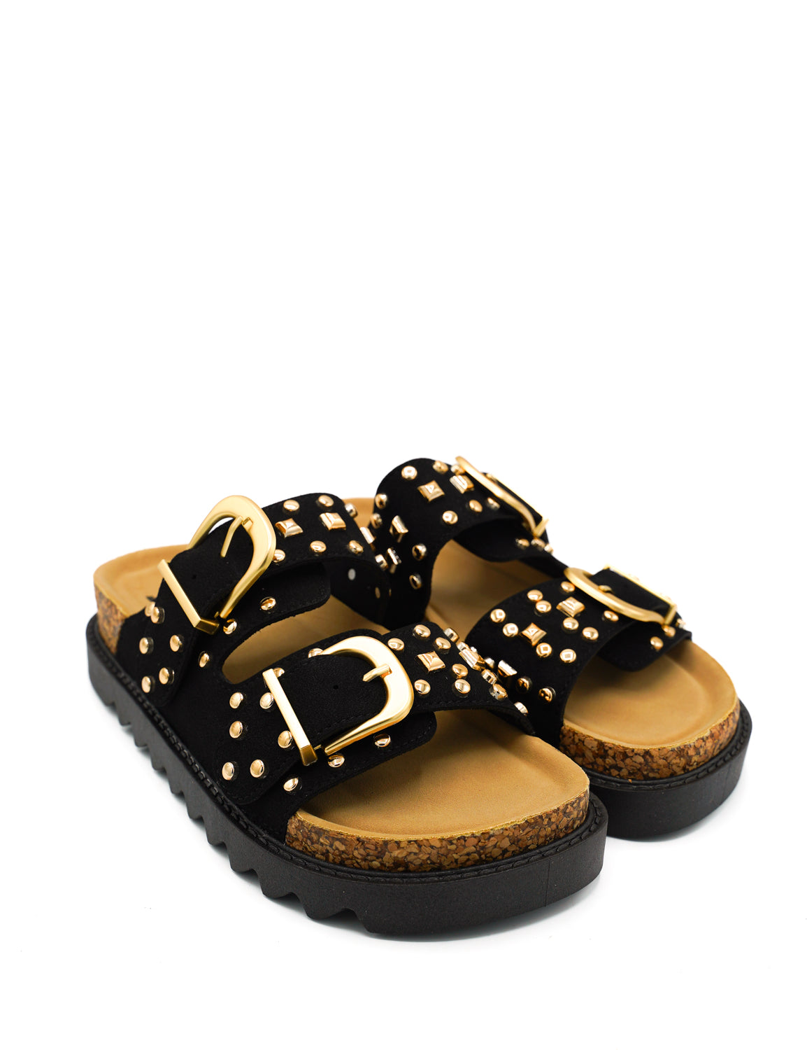 Gaia Shoes FL275 Sandali con borchie dorate