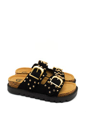 Gaia Shoes FL275 Sandali con borchie dorate
