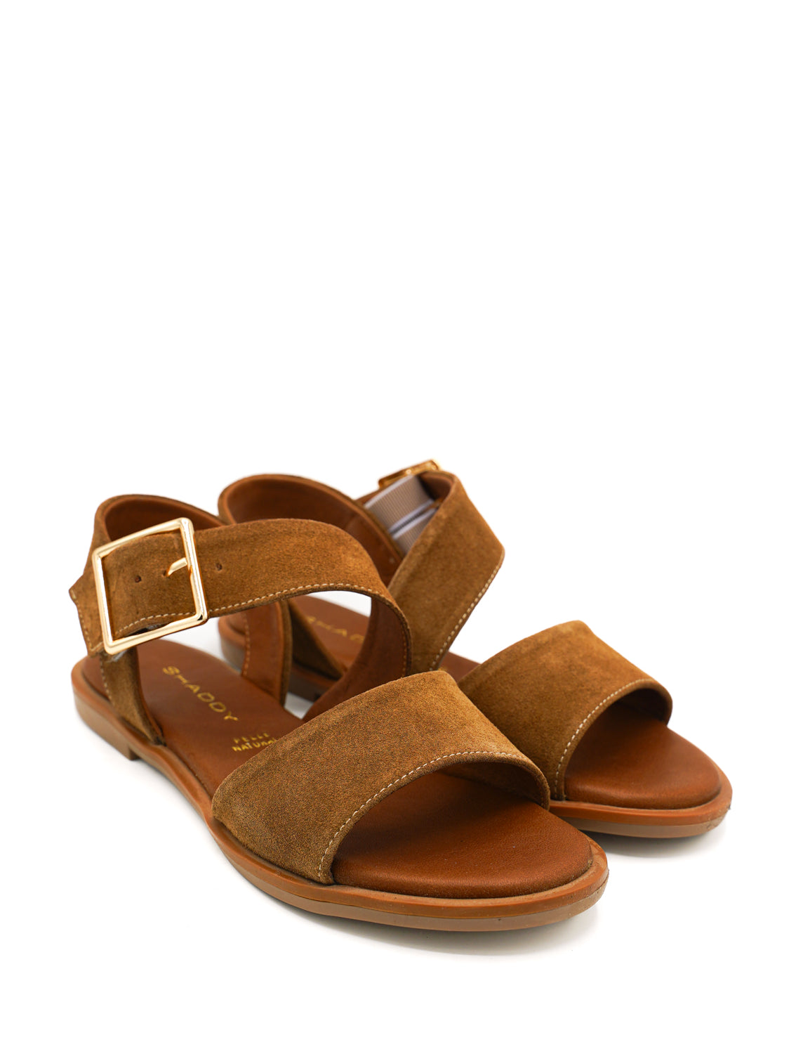 Gaia Shoes 240300 Sandali bassi scamosciati con fibbia