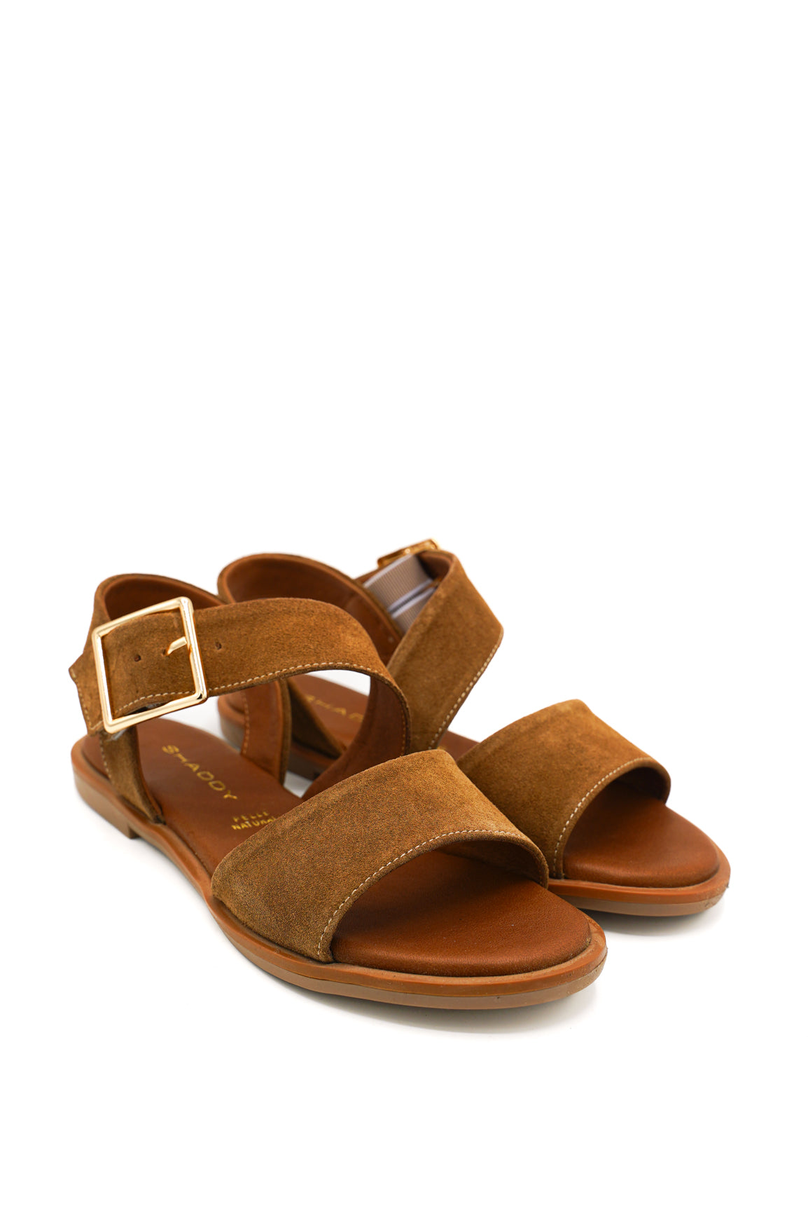 Gaia Shoes 240300 Sandali bassi scamosciati con fibbia