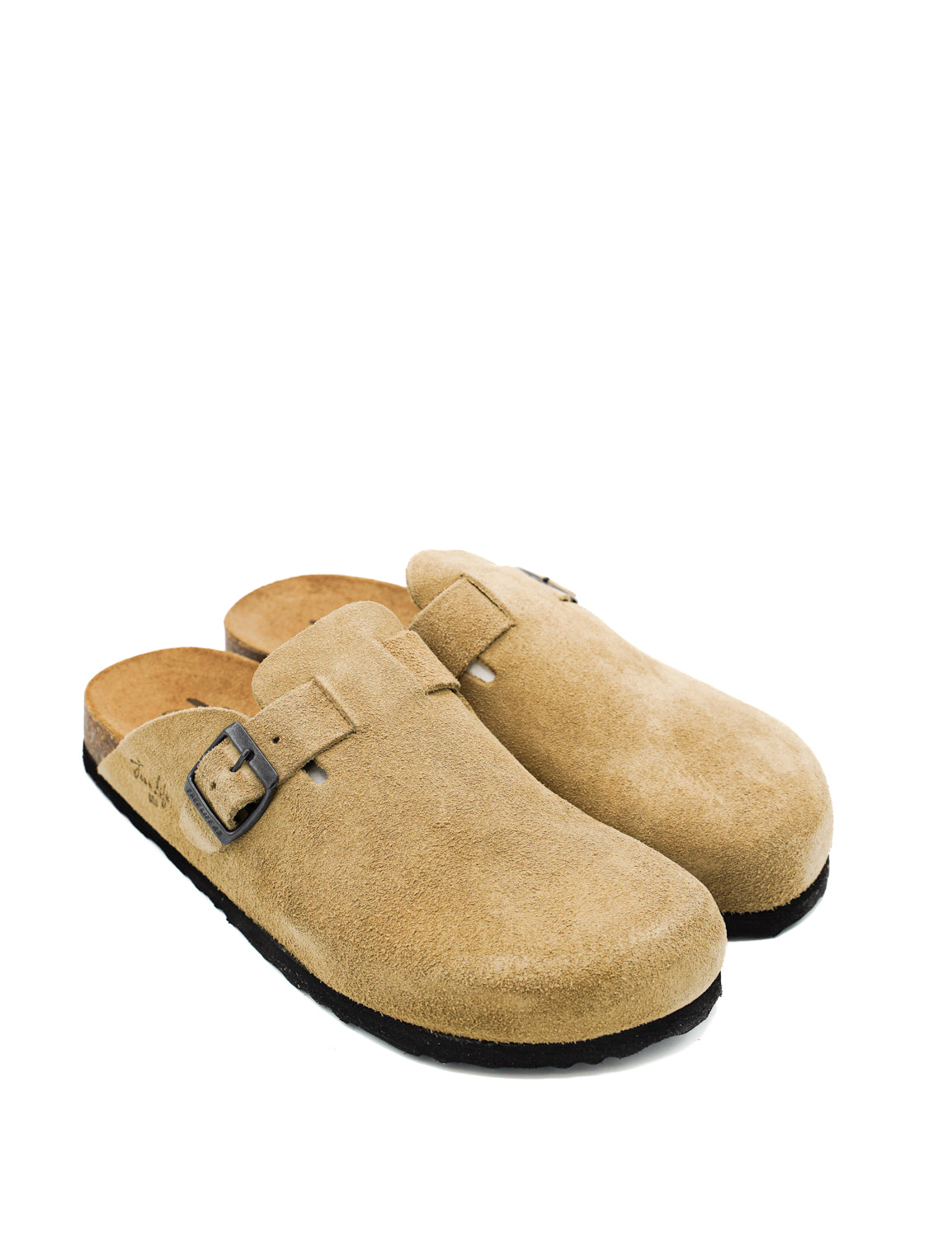 Gaia Shoes 890-009UFL Sabot uomo scamosciato con fibbia