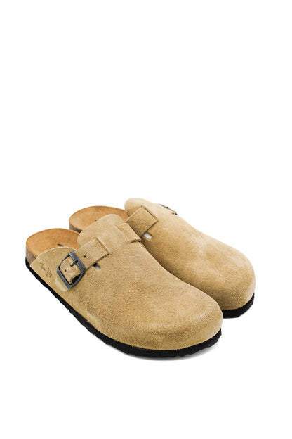 Gaia Shoes 890-009UFL Sabot uomo scamosciato con fibbia