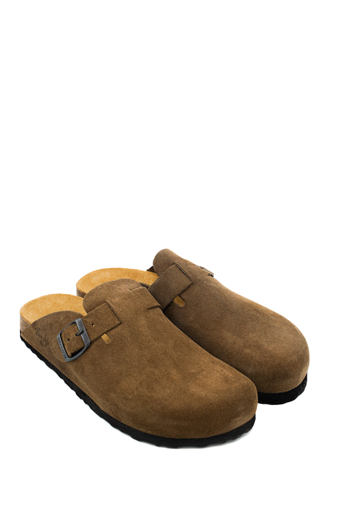 Gaia Shoes 890-009UFL Sabot uomo scamosciato con fibbia