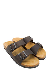 Gaia Shoes 1758UFL Sandali uomo a due fasce con doppia fibbia regolabile