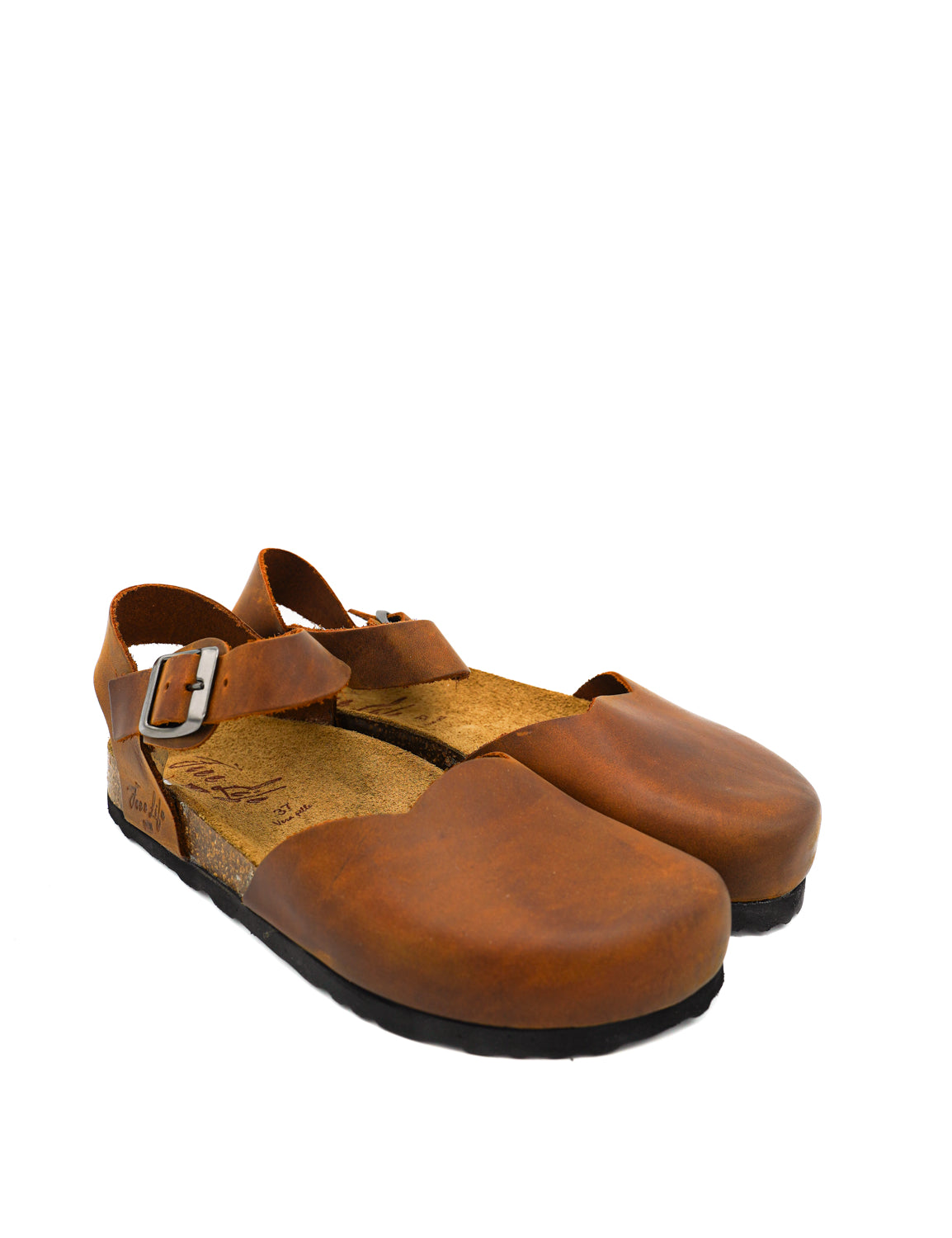 Gaia Shoes 890-015FL Sandali con punta chiusa e cinturino