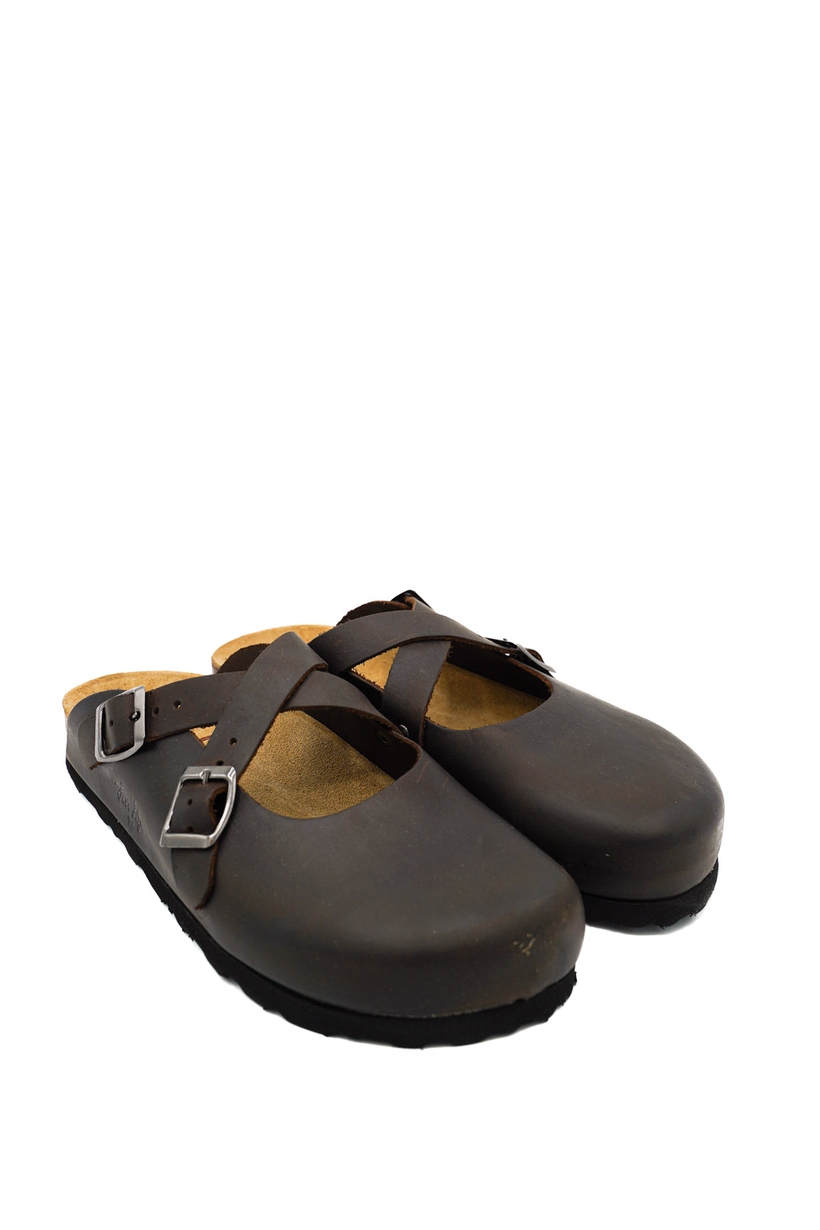 Gaia Shoes 890-018FL Sabot donna con cinturini incrociati