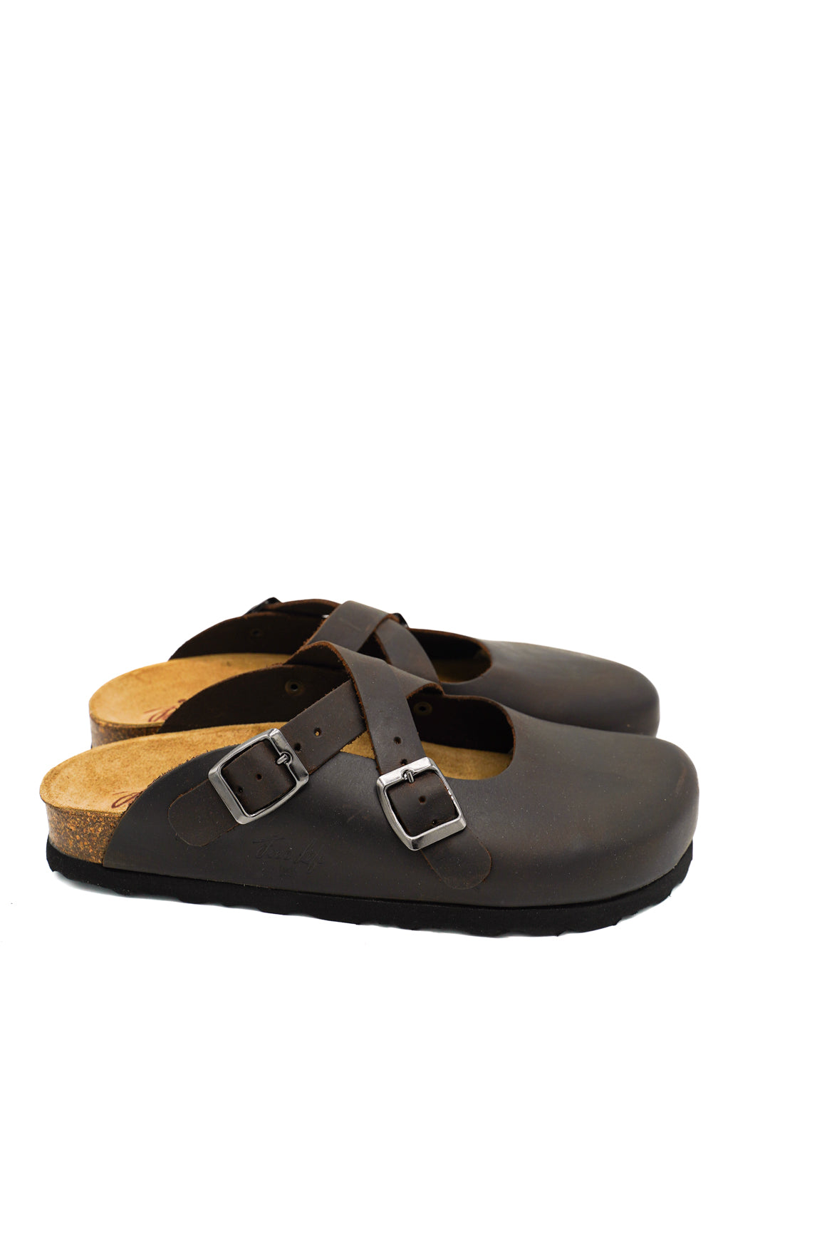 Gaia Shoes 890-018FL Sabot donna con cinturini incrociati