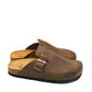 Gaia Shoes 890-009FL Zoccoli sabot donna in pelle ingrassata
