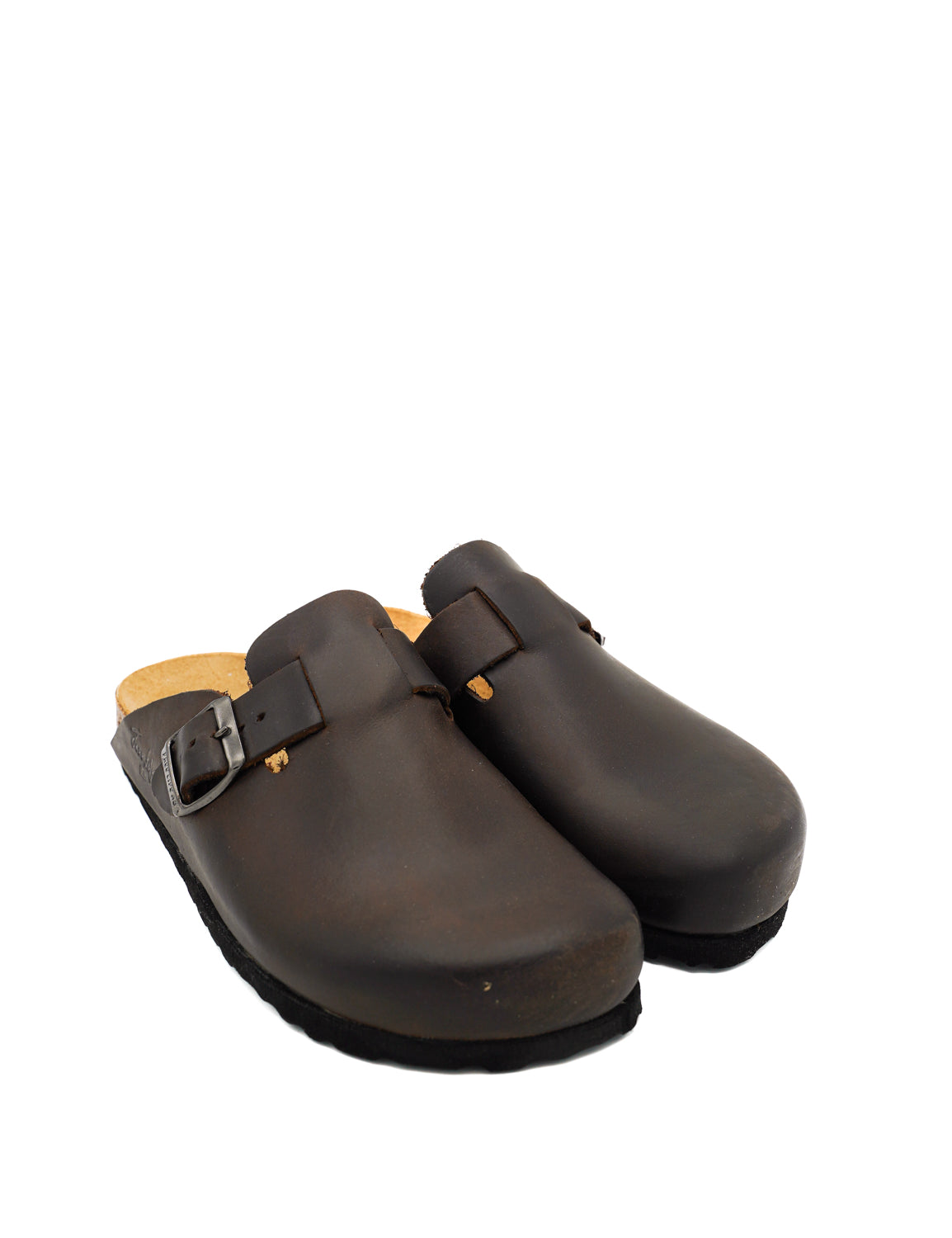 Gaia Shoes 890-009FL Zoccoli sabot donna in pelle ingrassata