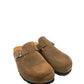 Gaia Shoes 890-009FL Zoccoli sabot donna a punta chiusa in pelle scamosciata