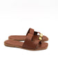 Gaia Shoes 1566021 Sandali flat con fascia e passante con dettaglio metallico