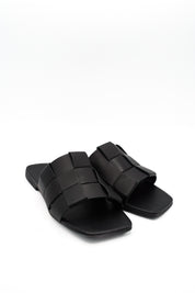 Gaia Shoes 1439201 Ciabattina con fascia a trama intrecciata
