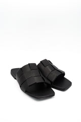 Gaia Shoes 1439201 Ciabattina con fascia a trama intrecciata