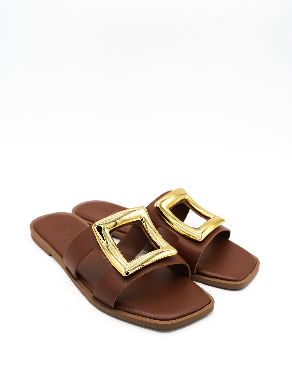 Gaia Shoes 1566024 Ciabatte con ampia fascia decorata
