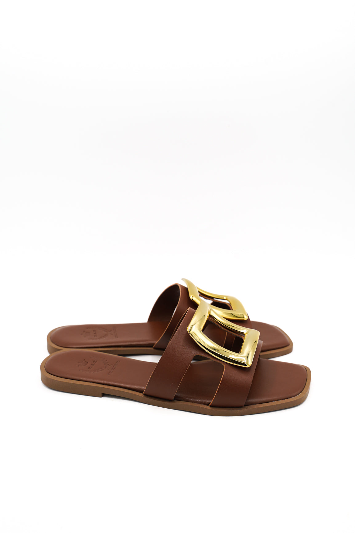 Gaia Shoes 1566024 Ciabatte con ampia fascia decorata