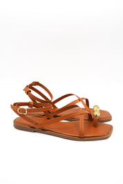 Gaia Shoes 1566026 Sandali piatti con fascette multiple