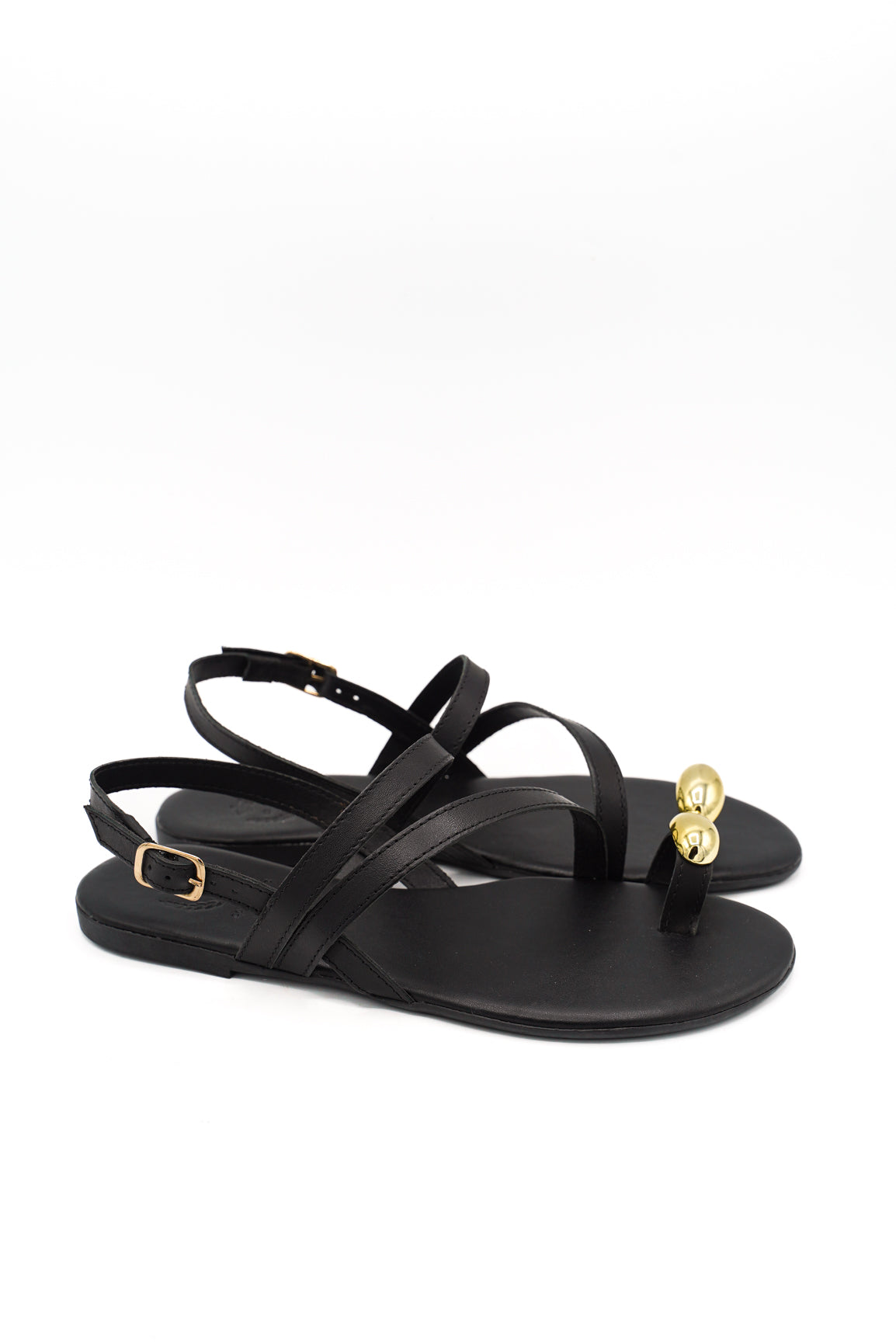 Gaia Shoes 1421517 Sandali flat con cinturini sottili