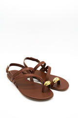 Gaia Shoes 1421517 Sandali flat con cinturini sottili