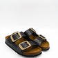 Grunland CB1802 Ciabatta laminata con maxi-fibbie Enny