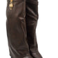Gaia Shoes A9532 Stivali con gambale a ghetta e lucchetto dorato