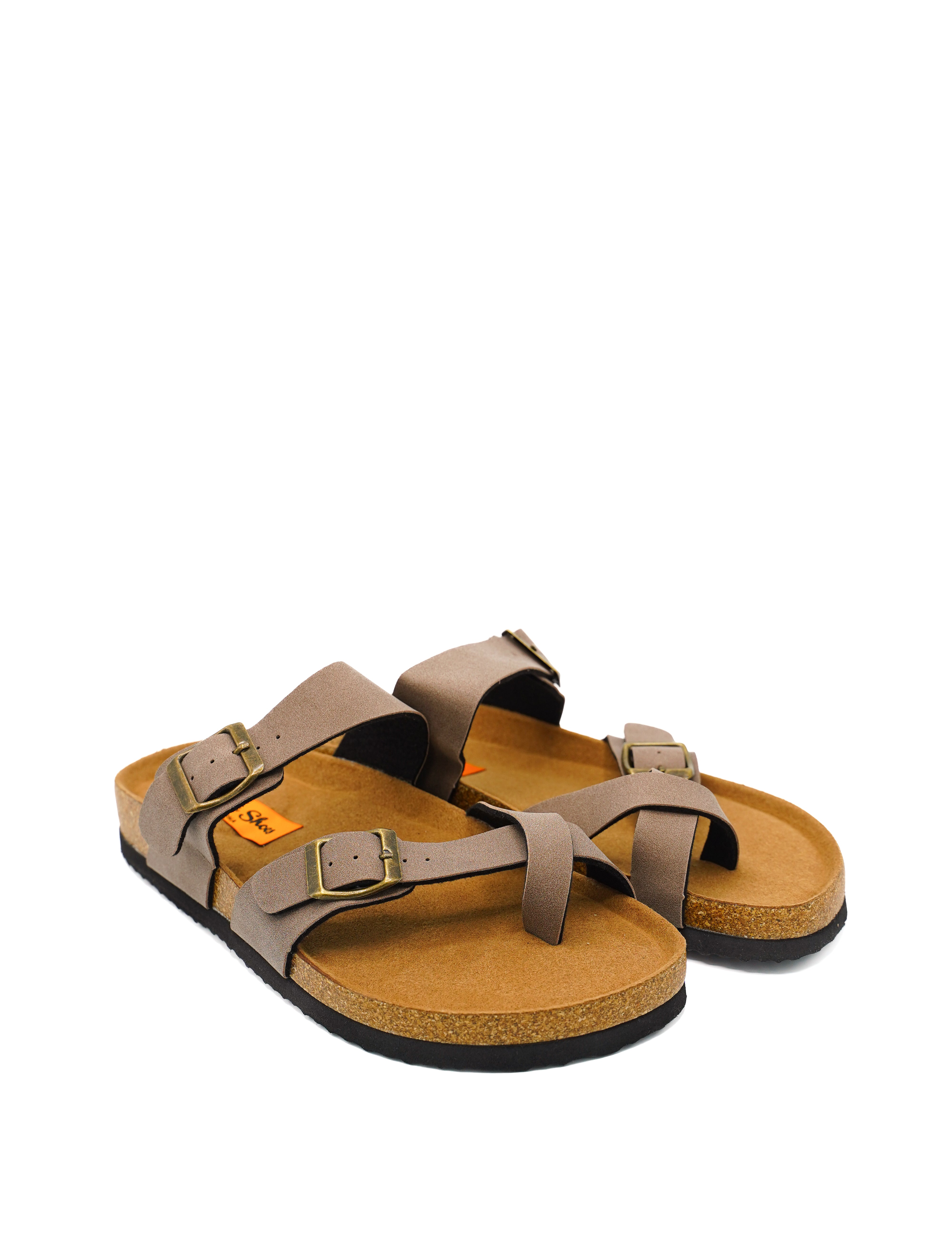 Gaia Shoes Oreste sandali infradito uomo con fibbie regolabili