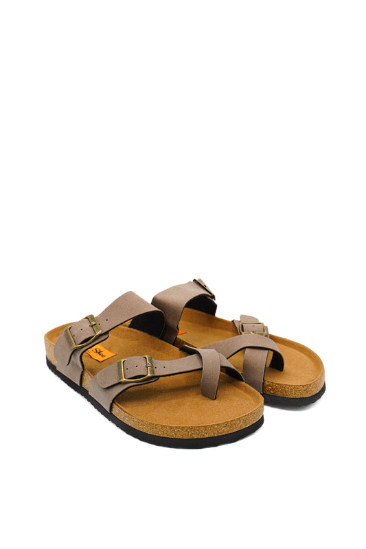 Gaia Shoes Oreste sandali infradito uomo con fibbie regolabili