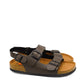 Gaia Shoes 156 Oscar uomo doppia fibbia e cinturino posteriore