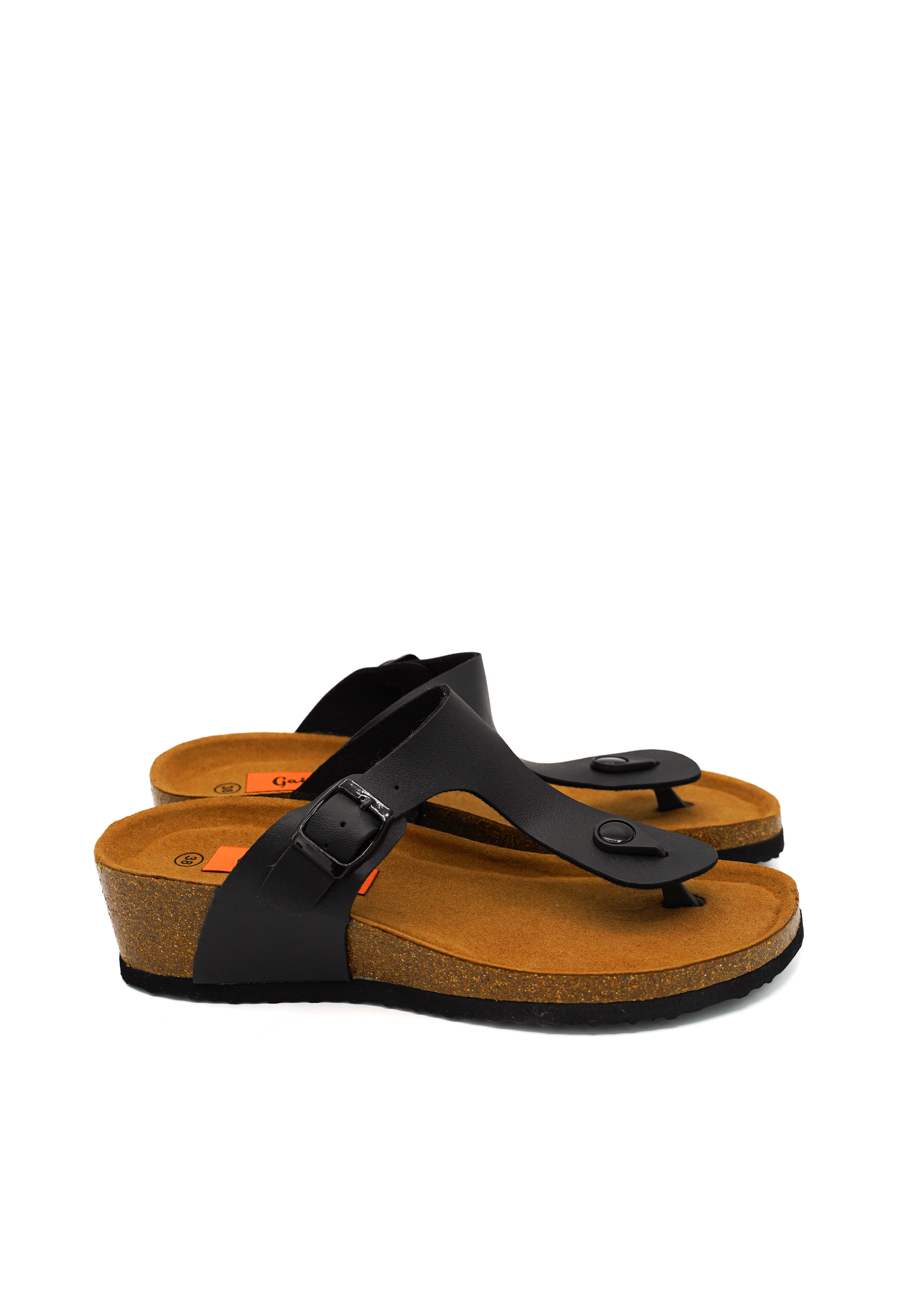 Gaia Shoes M17 Ombretta infradito donna con fibbia laterale regolabile
