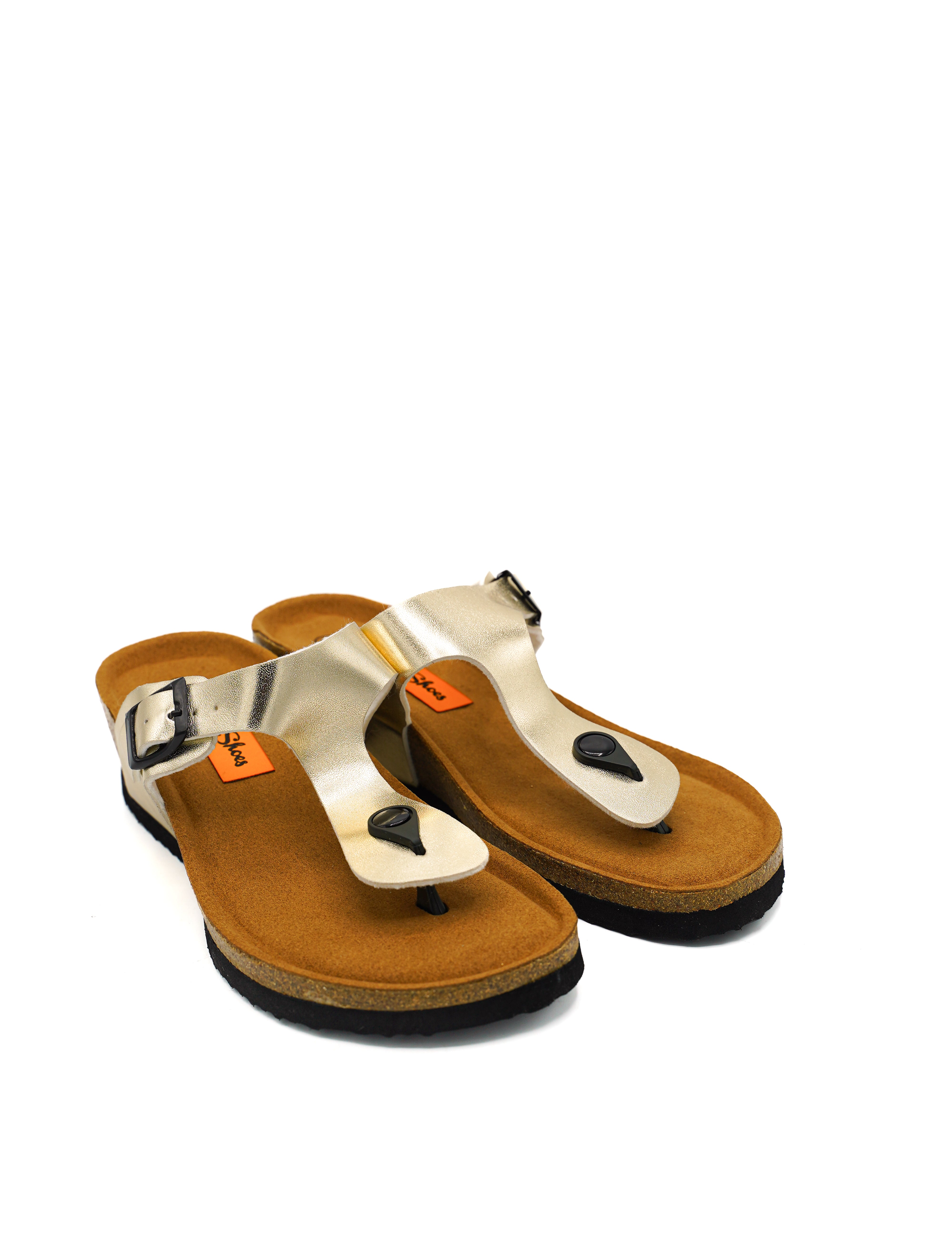 Gaia Shoes M17 Ombretta infradito donna con fibbia laterale regolabile