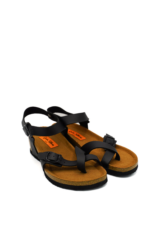Gaia Shoes Olimpia sandali infradito donna con cinturino alla caviglia