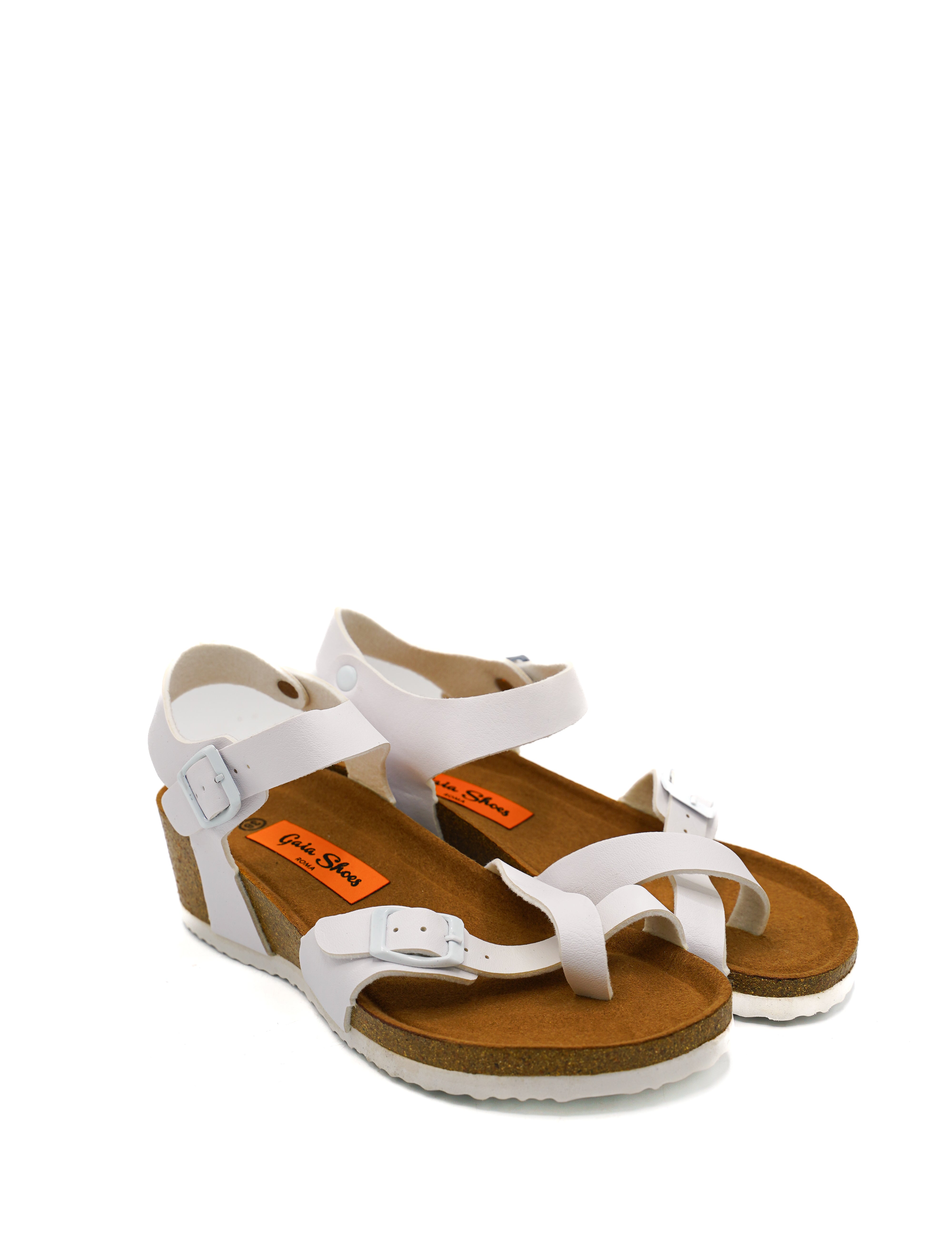 Gaia Shoes Olimpia sandali infradito donna con cinturino alla caviglia