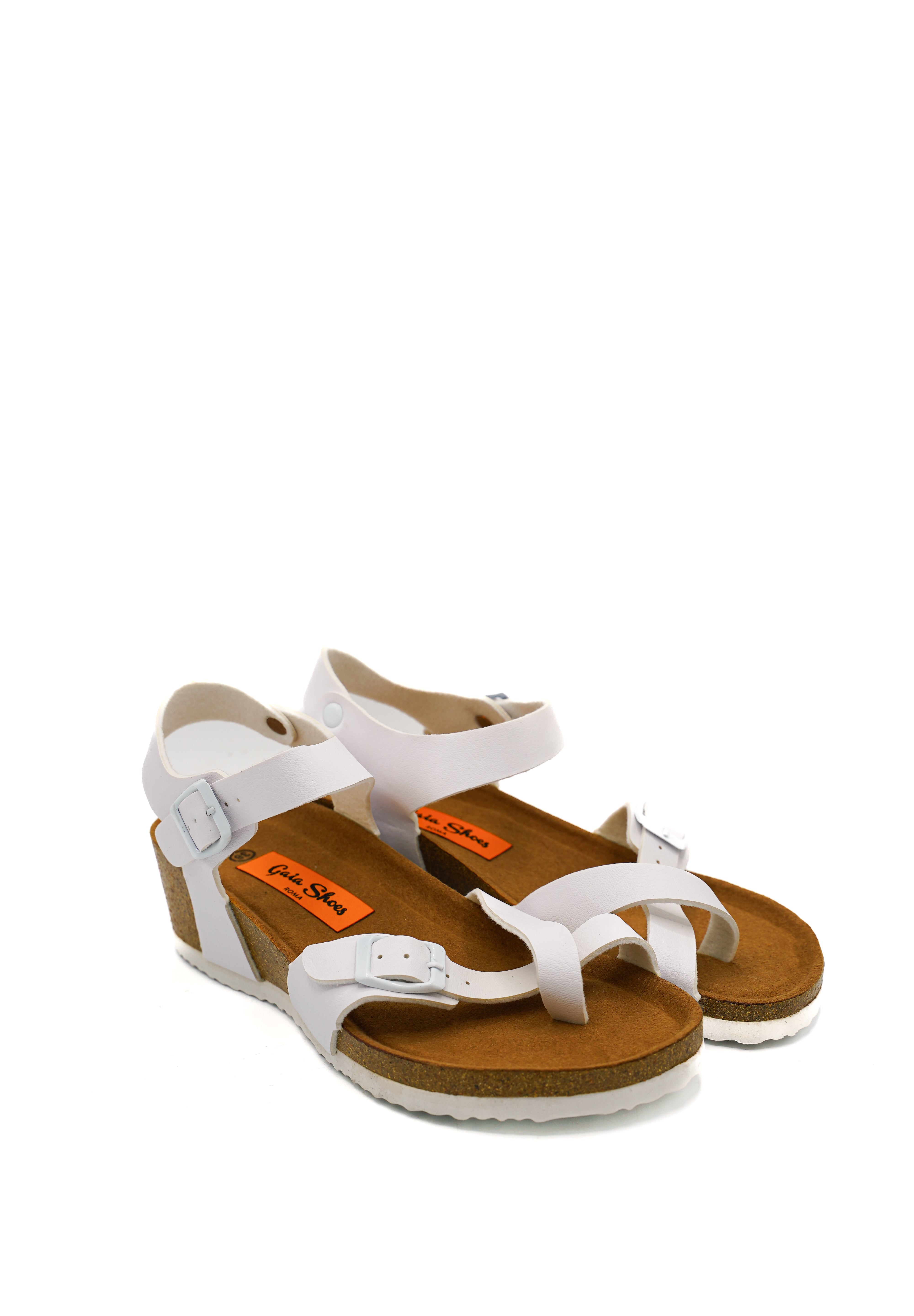 Gaia Shoes Olimpia sandali infradito donna con cinturino alla caviglia