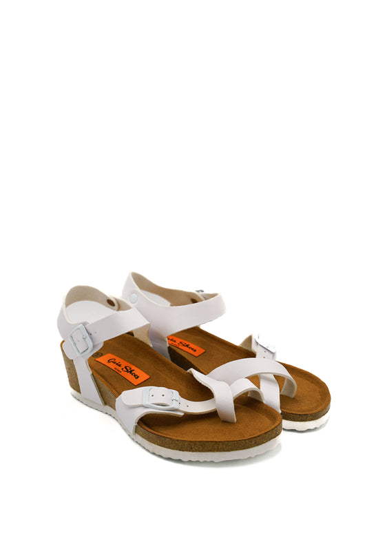 Gaia Shoes Olimpia sandali infradito donna con cinturino alla caviglia