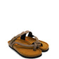 Gaia Shoes Ottavia sandali infradito donna con listini incrociati