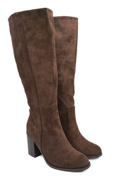 Gaia Shoes Marica stivali alti effetto scamosciato