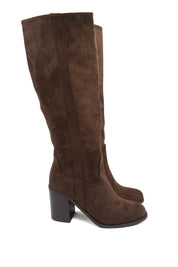 Gaia Shoes Marica stivali alti effetto scamosciato