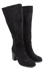 Gaia Shoes Marica stivali alti effetto scamosciato