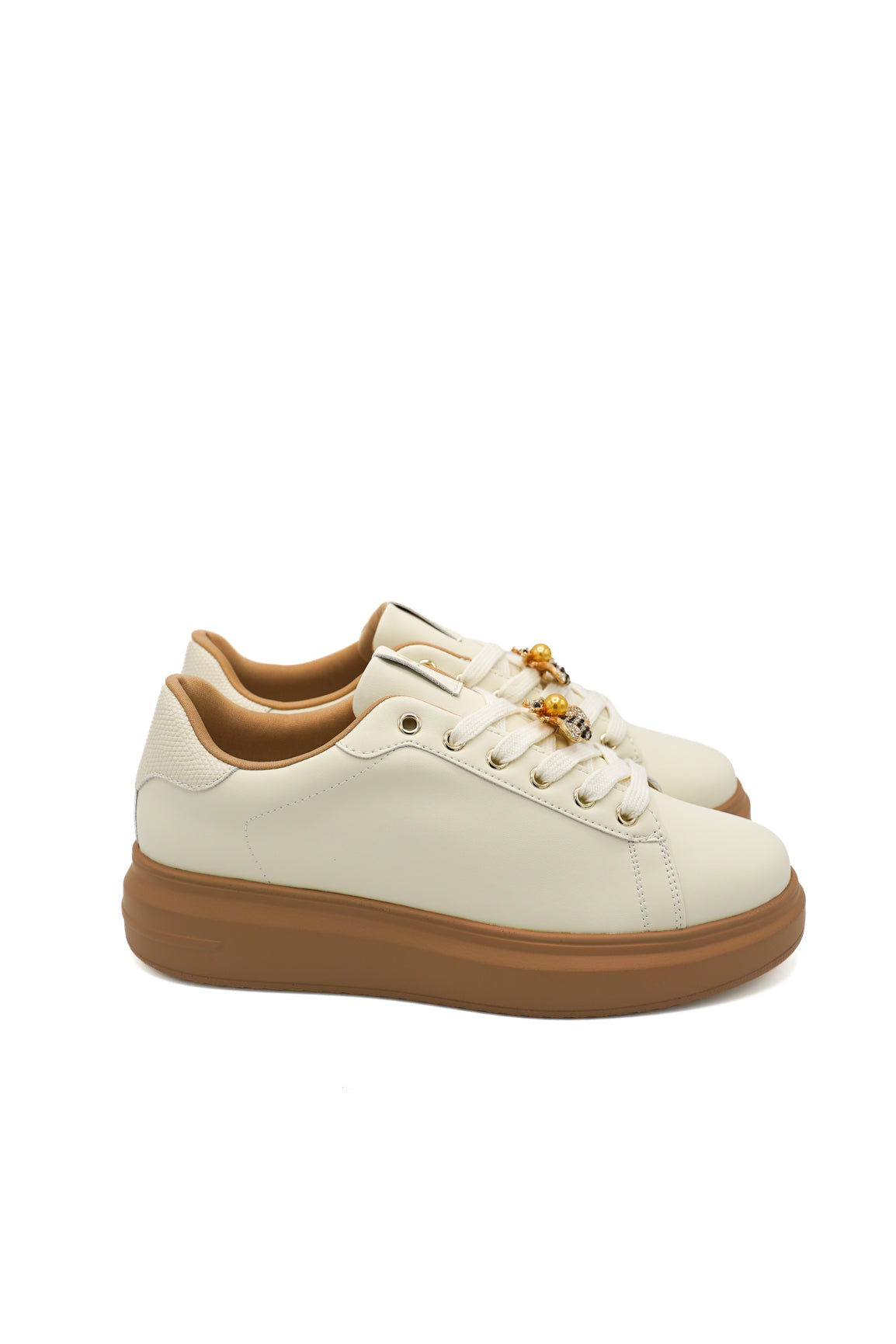 Gaia Shoes Maura sneakers gioiello con applicazioni api decorative