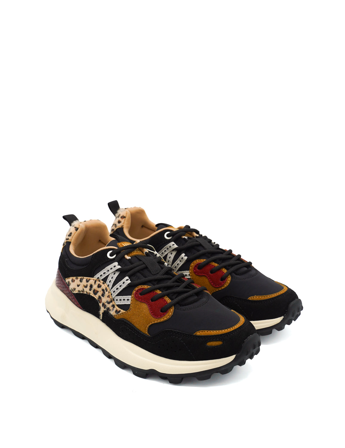Gaia Shoes Michela sneakers in suede e tessuto tecnico
