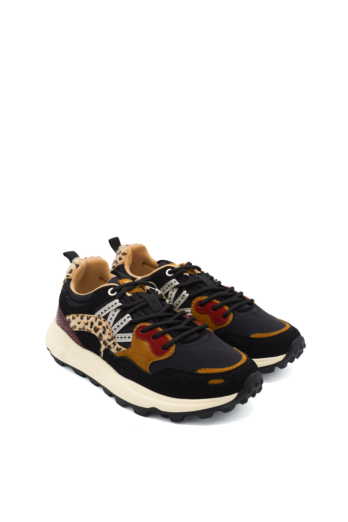 Gaia Shoes Michela sneakers in suede e tessuto tecnico