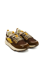Gaia Shoes Michela sneakers in suede e tessuto tecnico