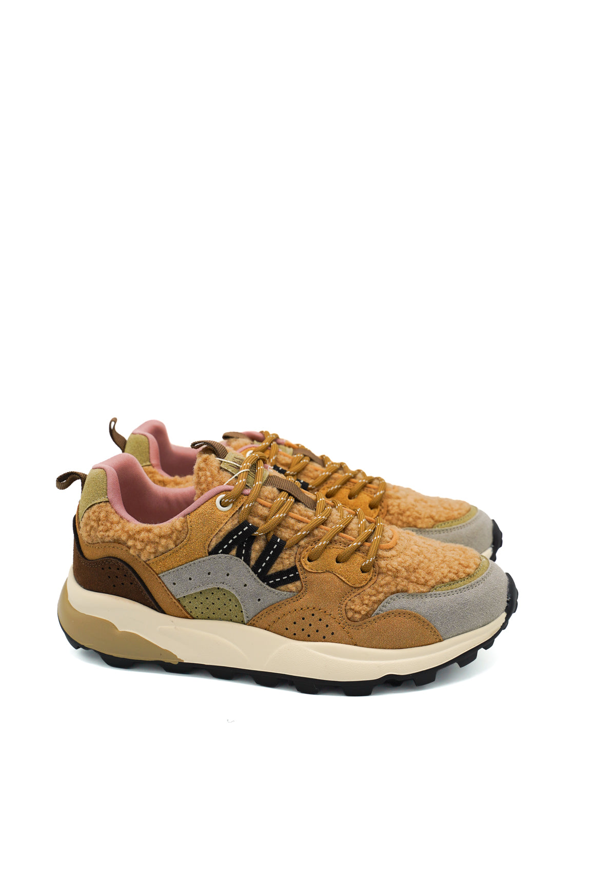 Gaia Shoes Mina sneakers con inserti scamosciati