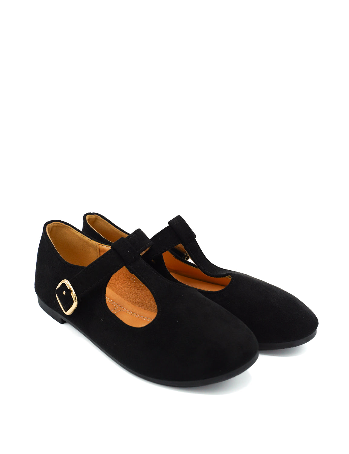 Gaia Shoes Cindy ballerine scamosciate Mary Jane con cinturino a T